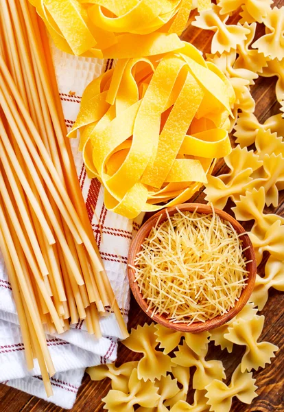Raw pasta for lunch — Stock Photo, Image
