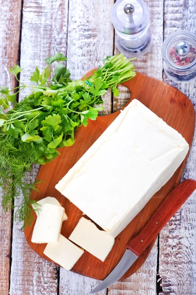 Fresh butter on board — Stock Photo, Image