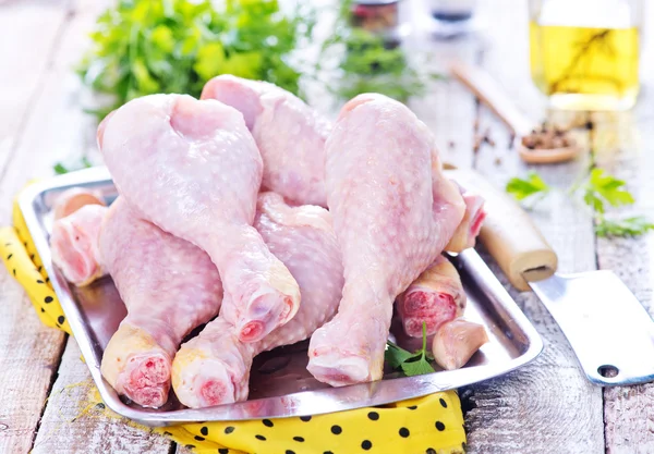 Raw chicken legs — Stock Photo, Image