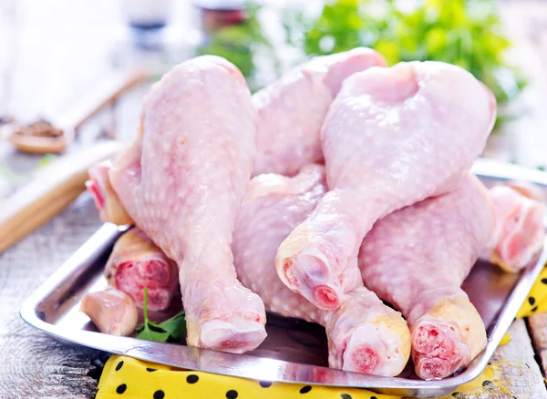 Gambe di pollo crude — Foto Stock