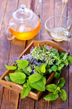 Taze ot ve bitkisel çay