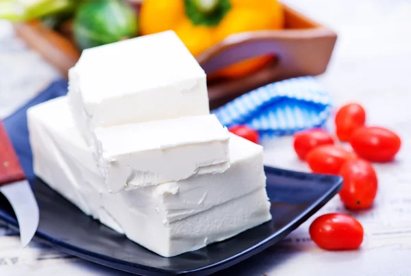 Ingredients for greek salad — Stock Photo, Image