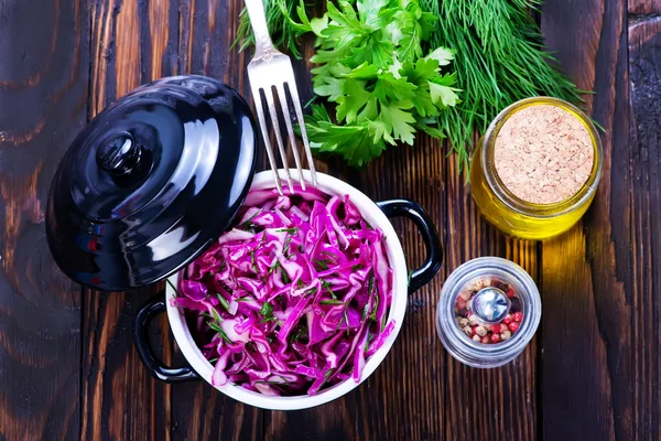 Healthy cabbage salad — Stock Photo, Image