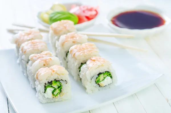 Traditional japanese sushi — Stock Photo, Image