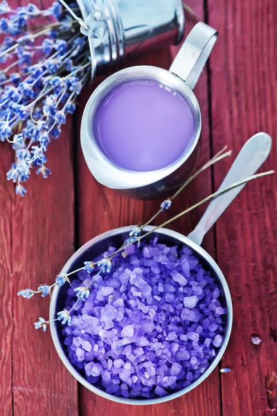 Violet sea salt — Stock Photo, Image