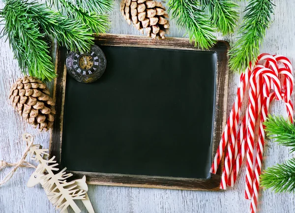 Tafel und Zuckerstangen — Stockfoto