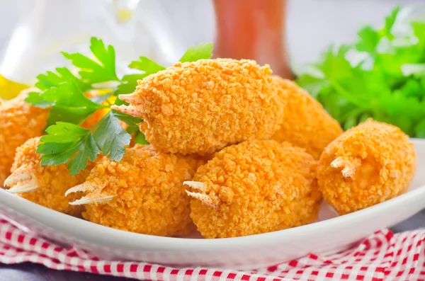 Delicious fried rolled meat — Stock Photo, Image