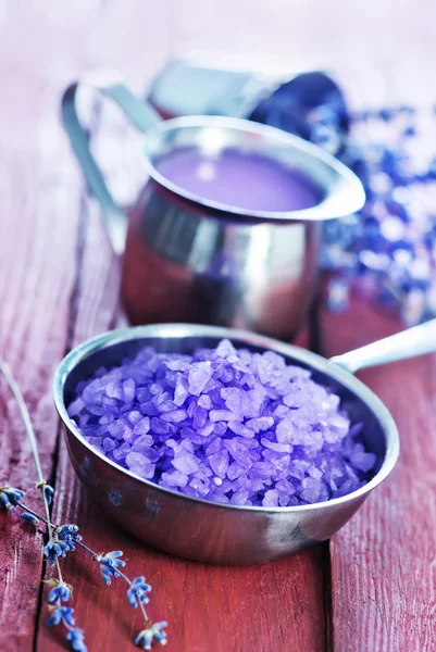 Violet sea salt Royalty Free Stock Photos