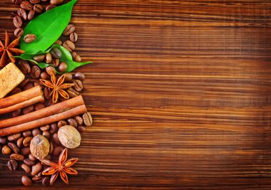 Kavrulmuş kahve çekirdeği.