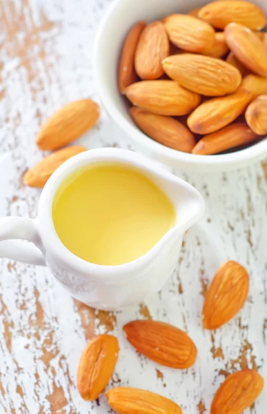 Almond essential oil — Stock Photo, Image