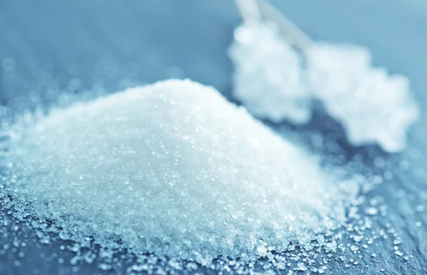 White sugar crystals — Stock Photo, Image