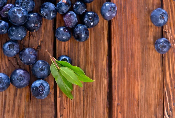Fresh blueberries on table — Stock Photo, Image