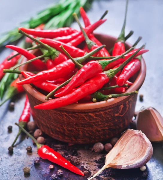 Pimentos e especiarias — Fotografia de Stock