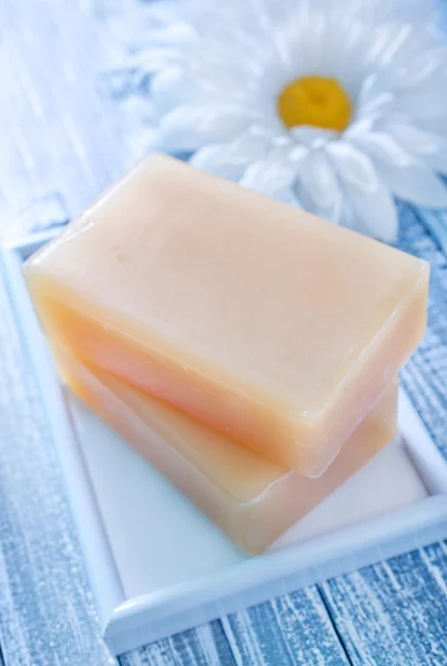 Soap and flower — Stock Photo, Image