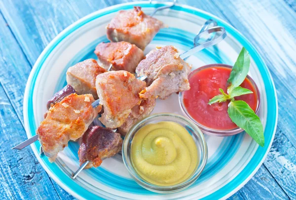 Meat kebab — Stock Photo, Image