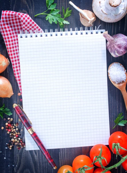 Platz für Rezept — Stockfoto