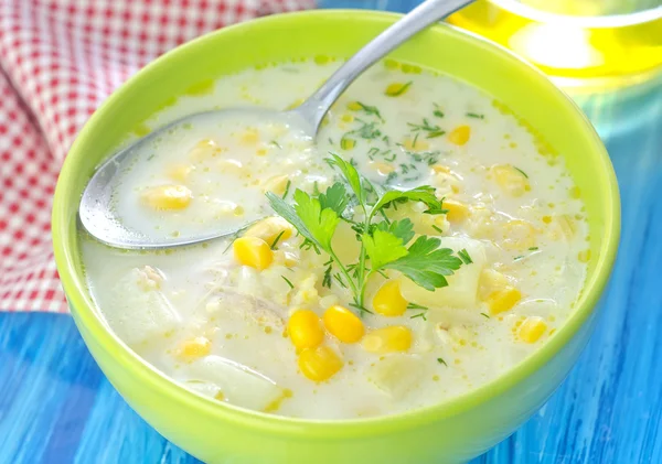 Corn soup — Stock Photo, Image