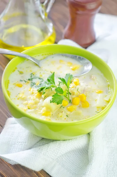 Corn soup — Stock Photo, Image