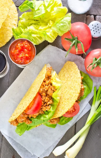 Comida de tacos — Foto de Stock