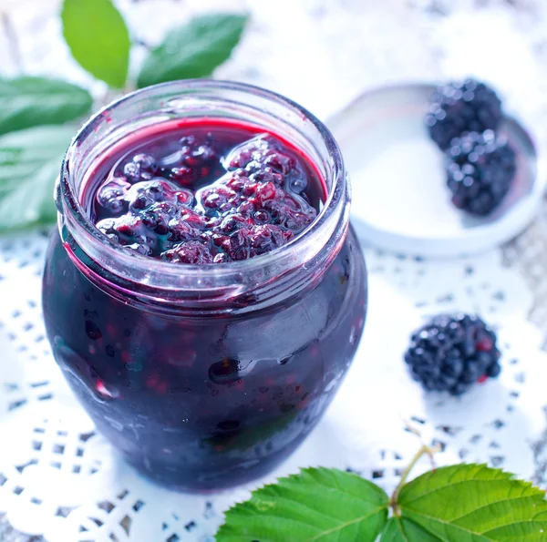 Blackberry jam — Stock Photo, Image