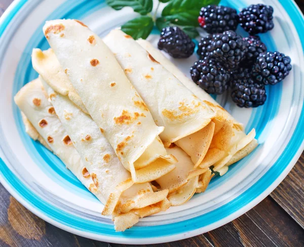 Desayuno con tortitas — Foto de Stock