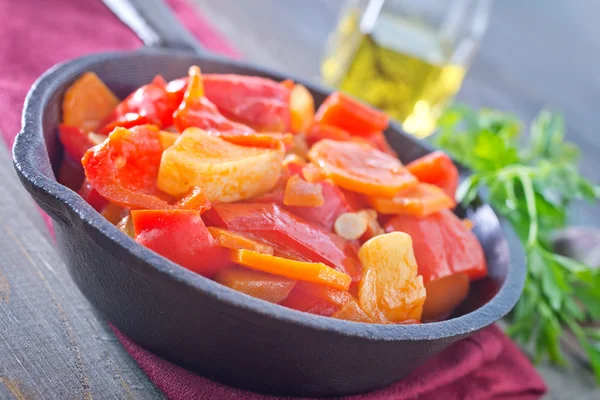 Produtos hortícolas fritos — Fotografia de Stock