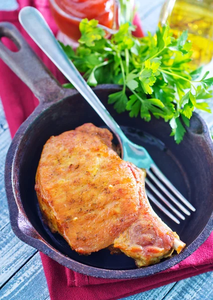 Carne frita — Fotografia de Stock