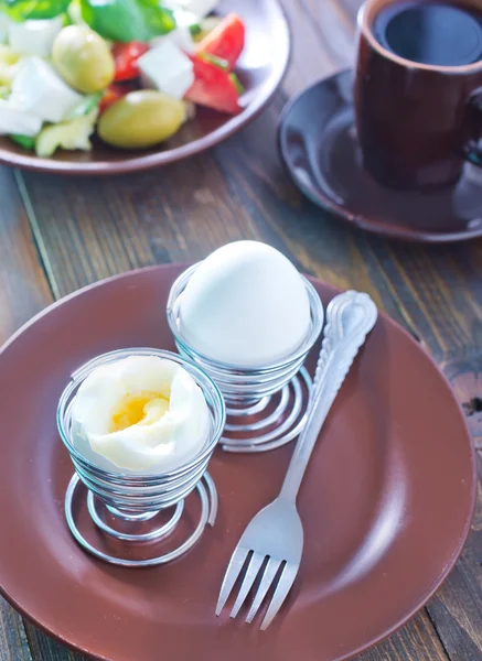 Breakfast with eggs — Stock Photo, Image