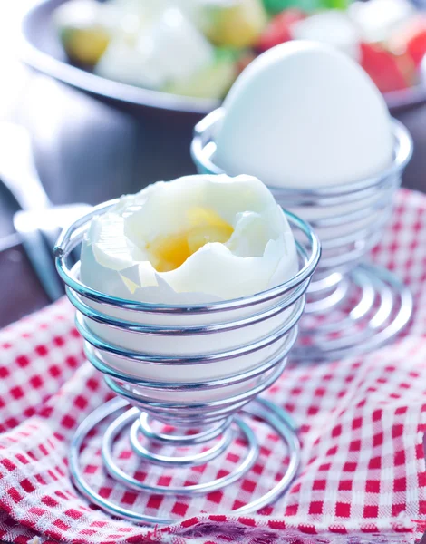 Breakfast with eggs — Stock Photo, Image