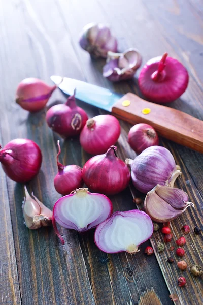 Garlic and onion — Stock Photo, Image