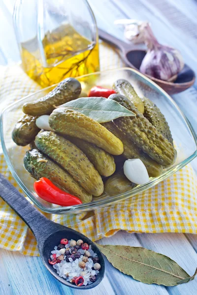 Pickled cucumbers — Stock Photo, Image