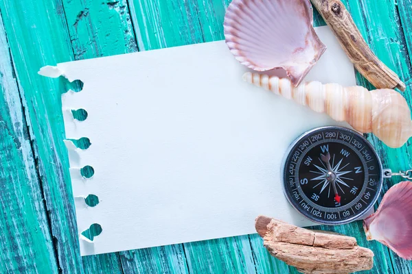 Fondo con conchas —  Fotos de Stock