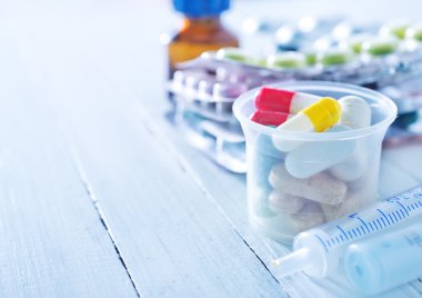 Pills and medicines clipart