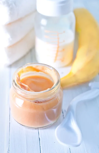 Alimentos para bebés — Fotografia de Stock