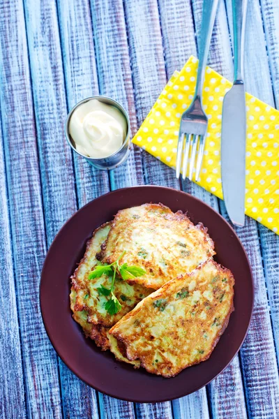 Marrow pancakes — Stock Photo, Image