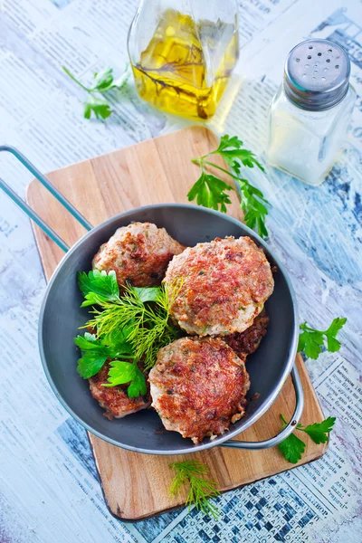 Cutlet de gătit — Fotografie, imagine de stoc