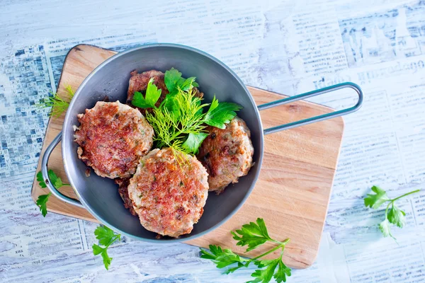Cooking cutlets — Stock Photo, Image