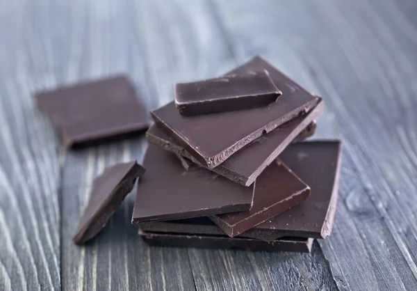 Czarny czekolada — Zdjęcie stockowe