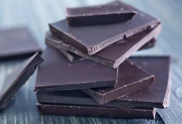 Black chocolate — Stock Photo, Image