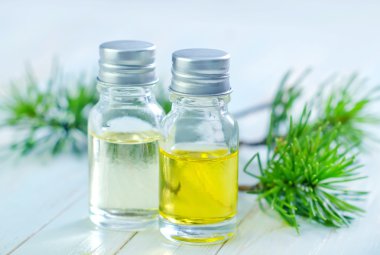 Aroma oil in bottles clipart