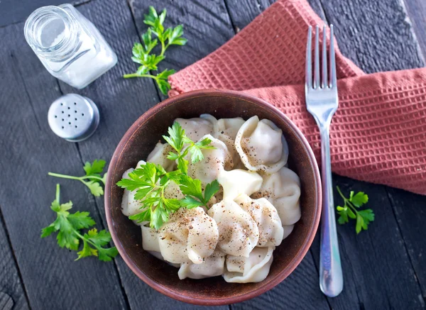 Smakelijke pelmeni — Stockfoto