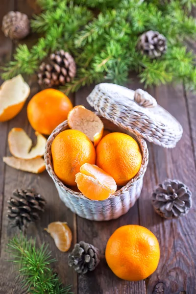 Tangerines dans le panier — Photo