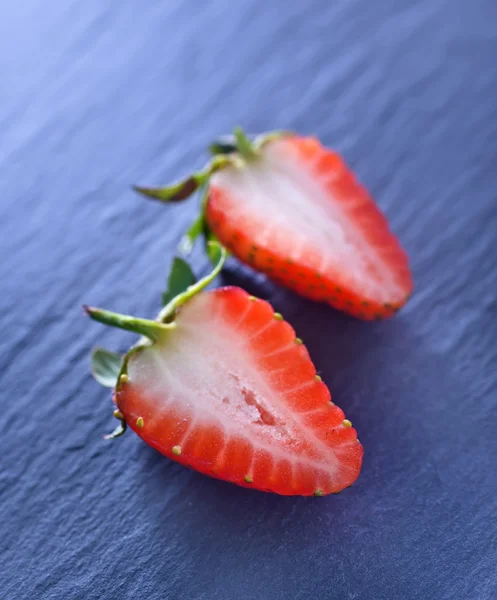 Skivade jordgubbar — Stockfoto