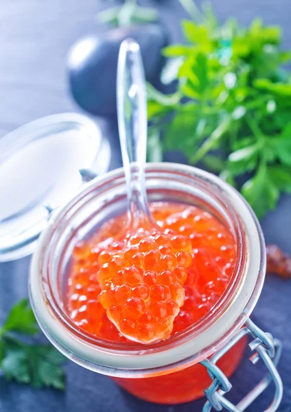 Caviar de salmão — Fotografia de Stock