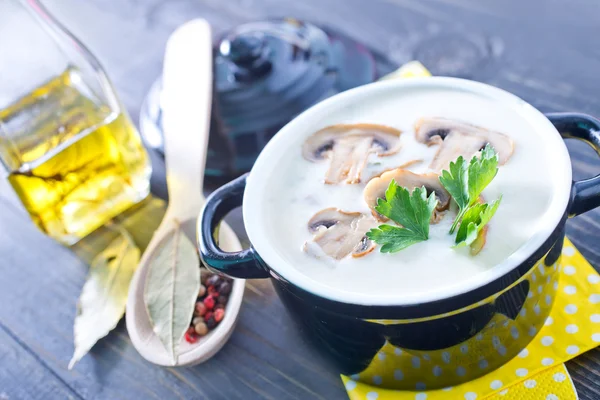 Sopa de cogumelos — Fotografia de Stock