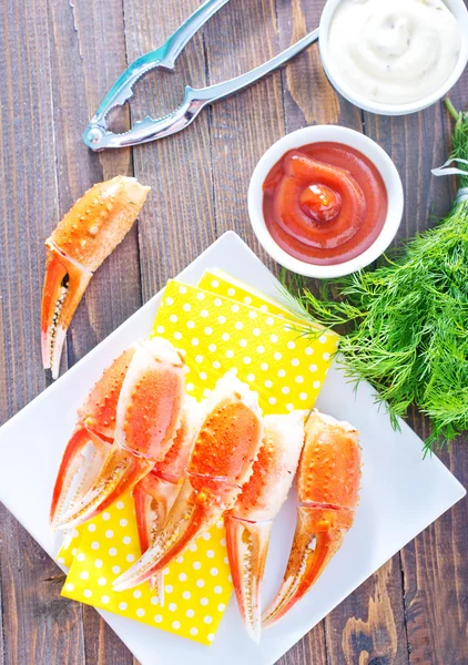 Boiled crab claws — Stock Photo, Image