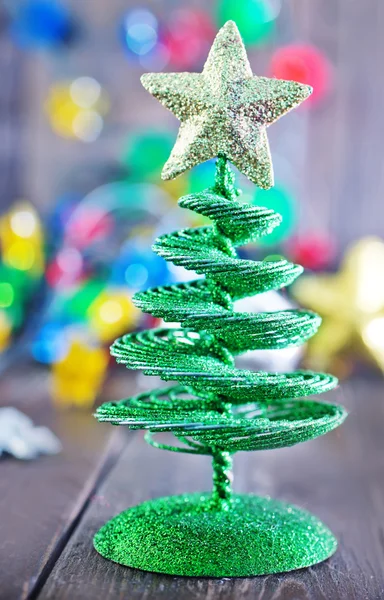 Árvore de Natal e decoração — Fotografia de Stock