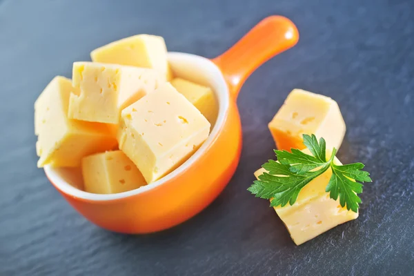 Cubos de queijo — Fotografia de Stock