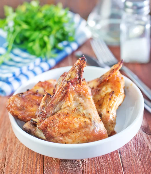 Fried chicken wings — Stock Photo, Image