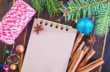 Tarifi ve aroma baharat için not etmek